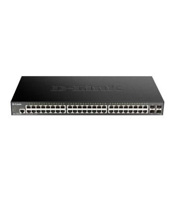 Коммутатор D-Link DGS-1250-52X/A1A, 48×1 Гбит/с + 4×10 Гбит/с SFP+, настраиваемый
