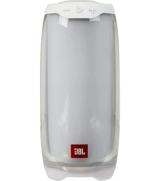 Портативная колонка JBL Pulse 4 белый 20W 1.0 BT 10м (JBLPULSE4WHTAM)