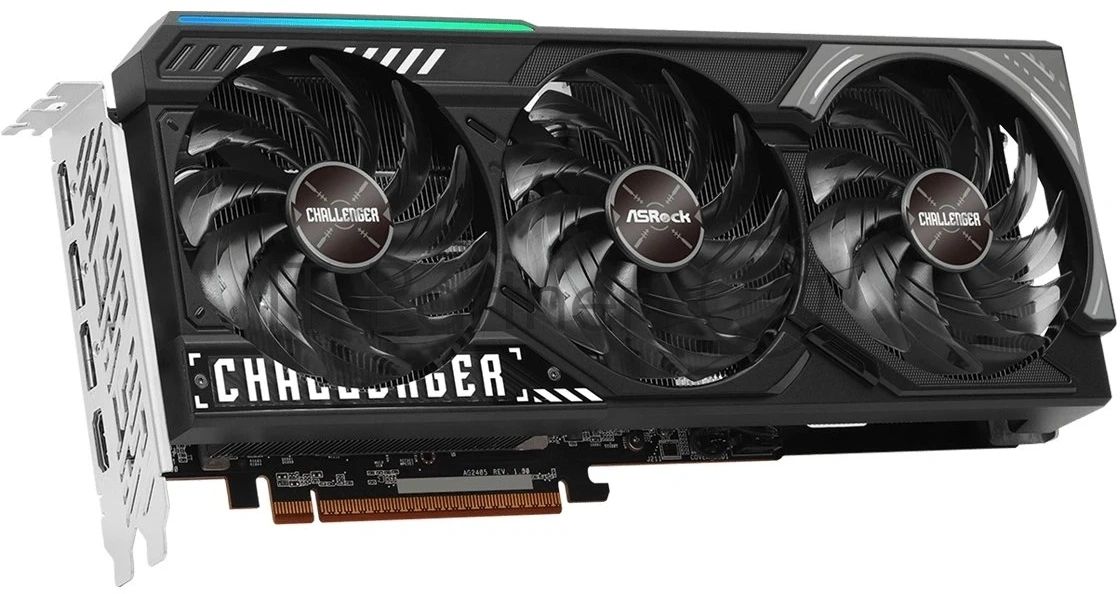Видеокарта ASRock AMD Radeon RX 9070 Challenger, 16 GB GDDR6, 256 bit, 3xDisplayPort, HDMI, GPU 2070 MHz