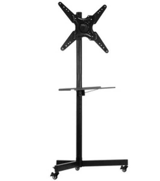 Мобильная стойка напольная Kromax OMEGA-16 черный для TV 26"-60", max вес 35 кг, наклон ±10°, пов. 360° высота 1385 мм, max VESA 400x400 мм