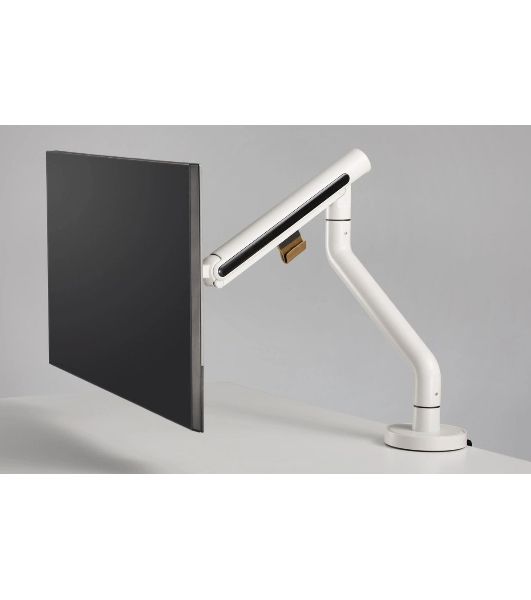 Кронштейн для мониторов Ultramounts UM725W белый 17"-32" макс.9кг крепление к столешнице поворот и наклон