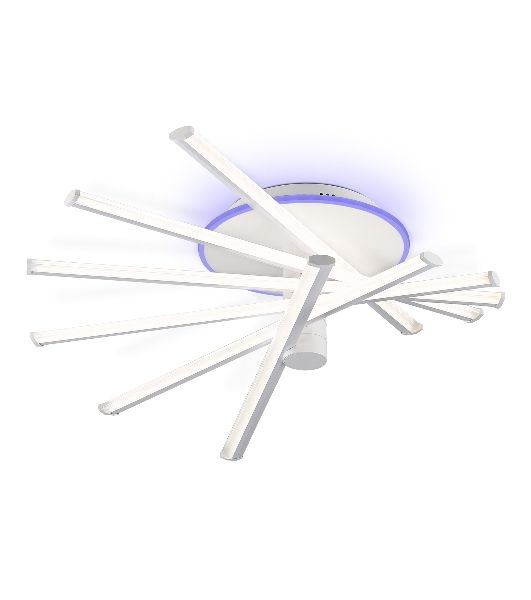 Потолочный светодиодный светильник Ambrella light FL6231 WH белый 88W 3000K-6400K+RGB 605*605*200 (ПДУ ИК)