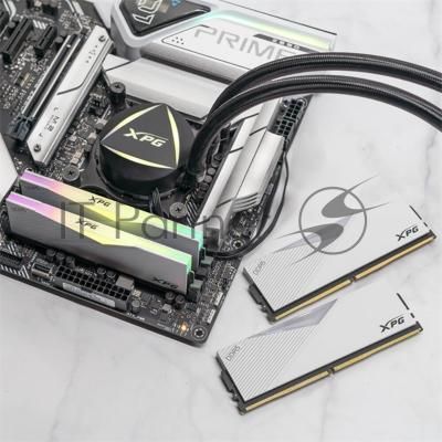 Оперативная память XPG Lancer, DDR5, 64GB (2x32GB), 6400MHz, CL32, DIMM, с радиаторами, RGB, белый