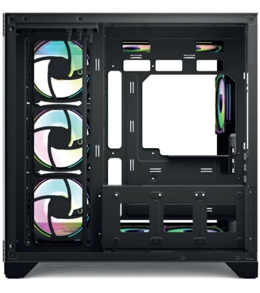 Компьютерный корпус Forza Forza FZ-G42B Seaview TG ATX Case, black, w/o psu, Curved Tempered glass front panel, 1x3,5", 3x2,5