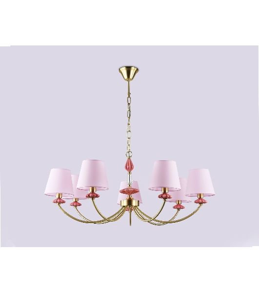 Люстра Ambrella light LH75025/7 GD/PI золото/розовый E14/7 max 40W D890*800