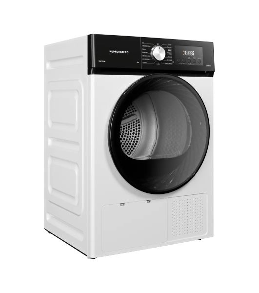 Сушильная машина Kuppersberg DM 592 W белый, 9 кг, сушка - конденсационная, программ - 15, 59.5 x 85 x 61.5 см
