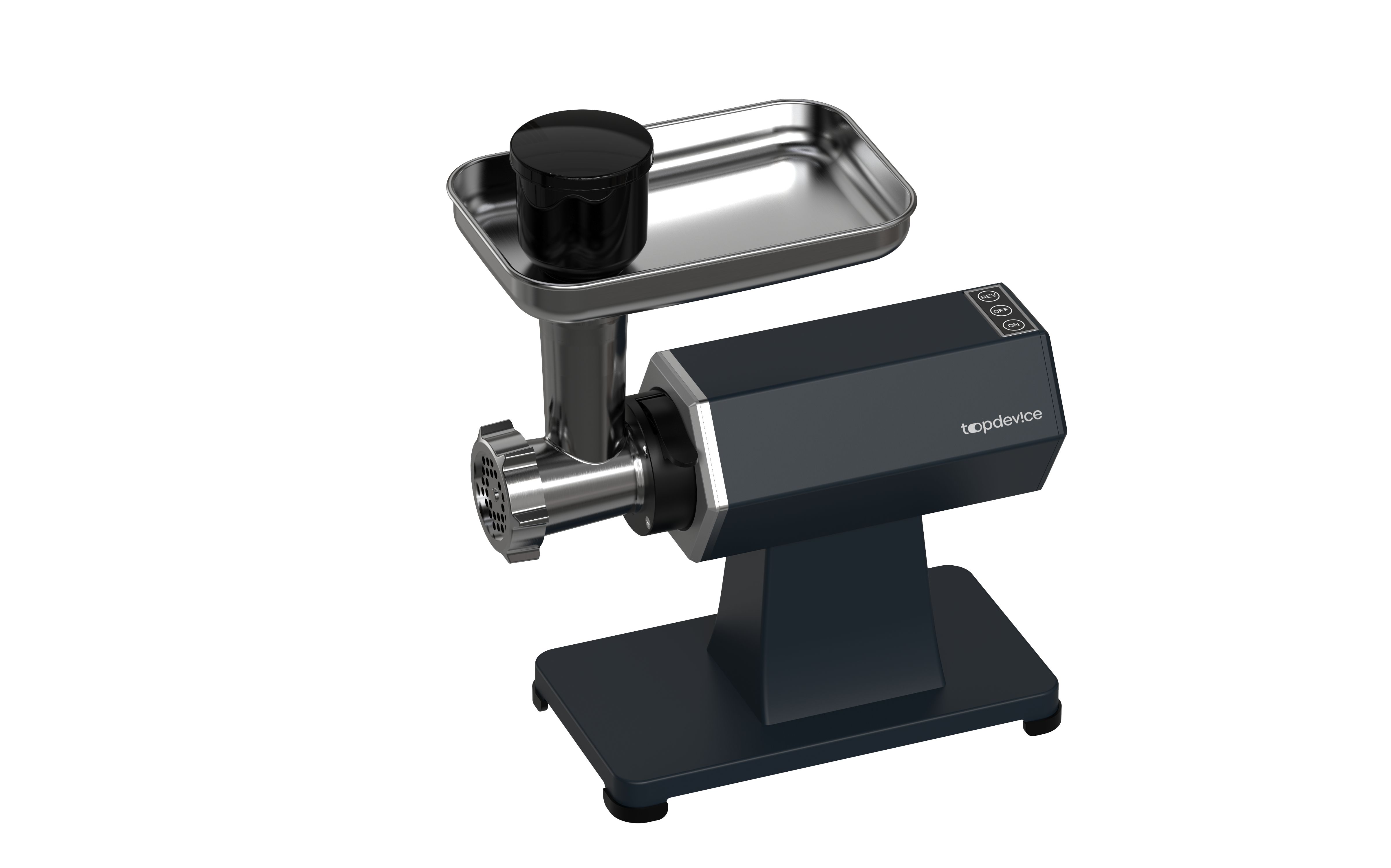 Мясорубка электрическая Topdevice TDMG101 графитовый, 2000 Вт, 3 кг/мин, реверс, насадки - 10