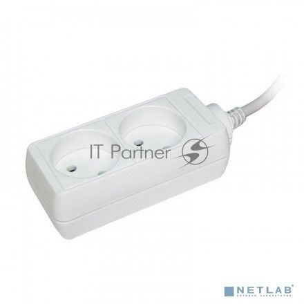 Удлинитель 2х5 м без заземл. 10А IP20 У2 2P IEK WYP10-06-02-05-N