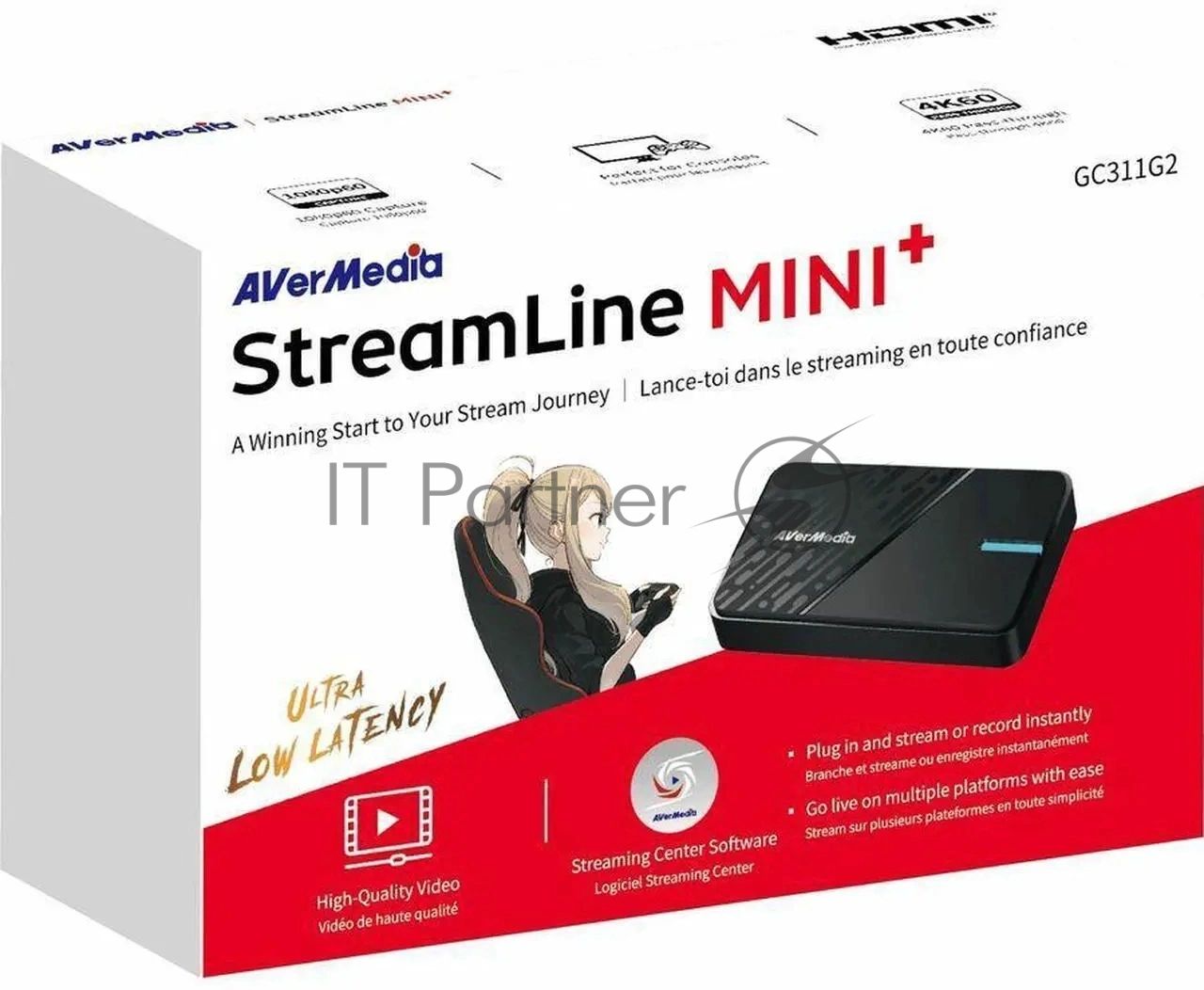 Карта видеозахвата Avermedia StreamLine MINI+ GC311 внешний USB 3.0
