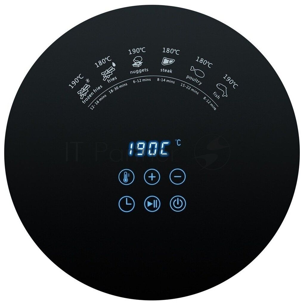Аэрофритюрница Steba HF 1000 белый/чёрный, 1500 Вт, 3.5 л, 0.5 кг, съёмная чаша, антипригарное покрытие, таймер
