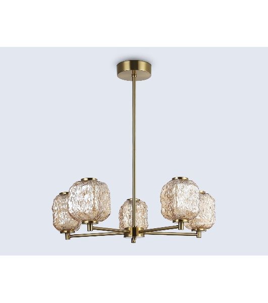 Светильник Ambrella light LH30104/5 SB/TI бронза/янтарь 27W 3000K D660*700
