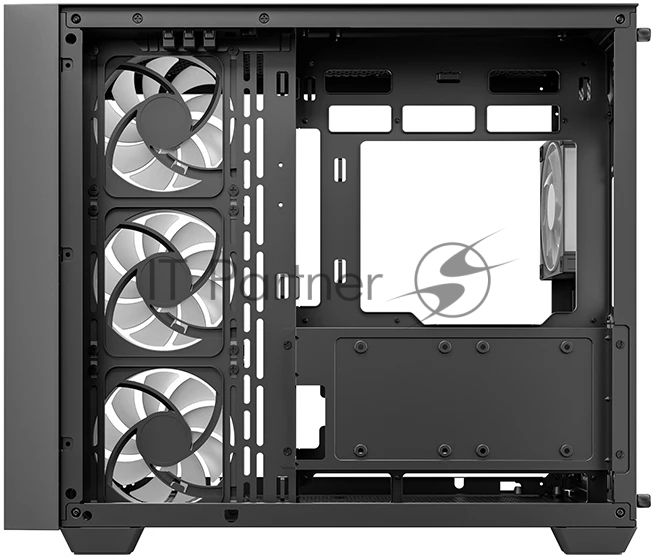 Корпус DeepCool CG530U 4F Black, Midi-Tower, чёрный, 4 x 120 мм