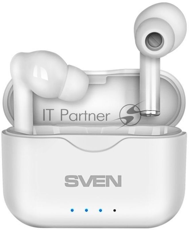 Наушники TWS SVEN E-701BT белый, внутриканальные, Bluetooth, сенсорное управление, до 3 ч