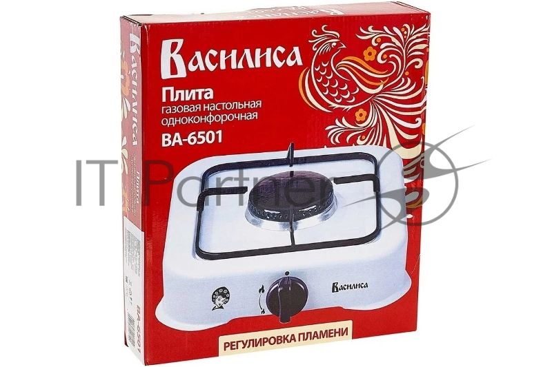 Плита настольная газовая ВАСИЛИСА ВА-6501, 1 конф. белая (10)