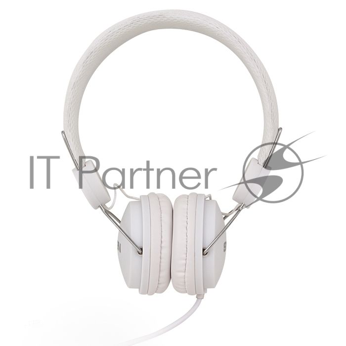 Наушники SVEN AP-321M, белый (микрофон,1,2 м)