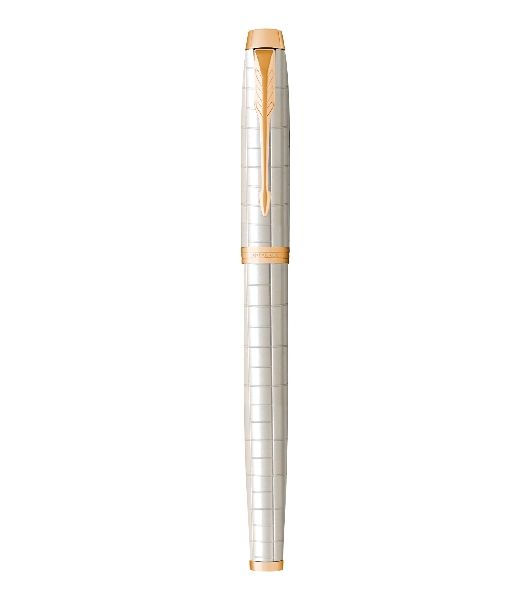 Ручка роллер Parker IM Premium T318 (CW2143646) Pearl GT, F, черные чернила, подарочная коробка