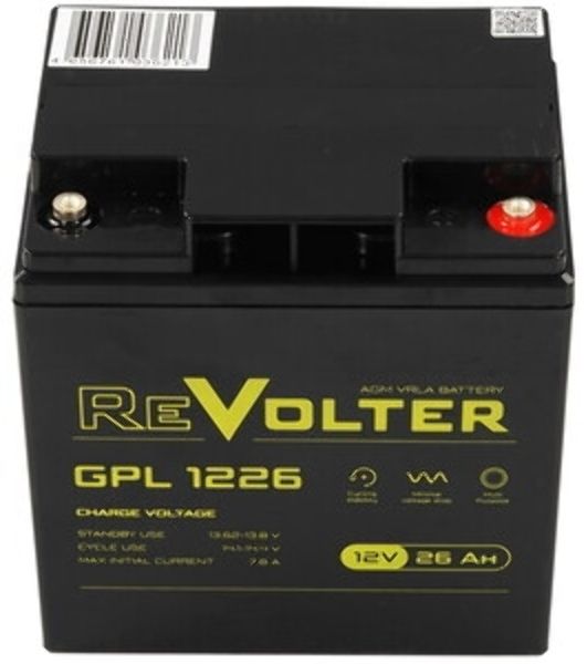Аккумулятор 12В 26А.ч REVOLTER GPL 1226