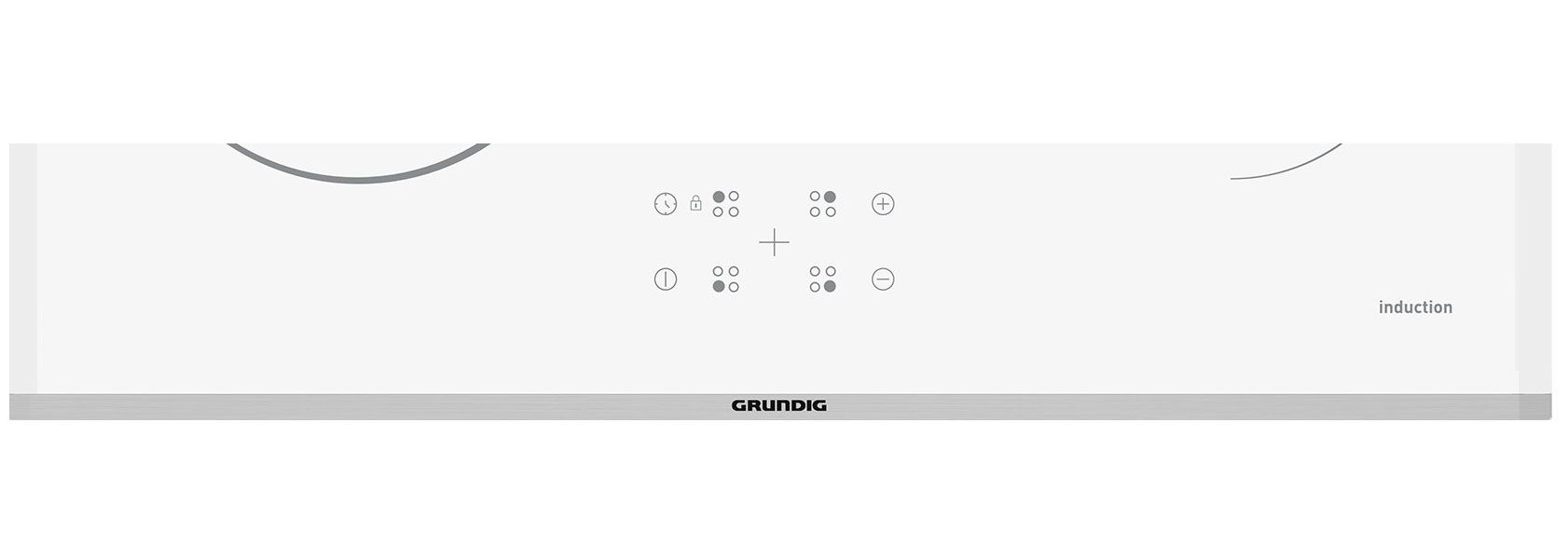 Индукционная варочная поверхность Grundig GIEI623410MXW, 4 конфорки, стеклокерамика, 7200 Вт