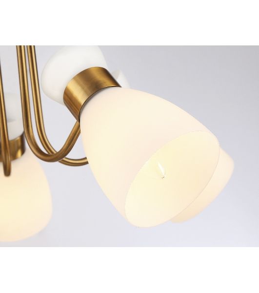 Светильник Ambrella light TR3218/5 GD/FR золото/белый матовый E27*5 max 40W D580*290