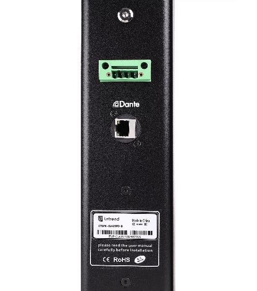 Звуковая колонна Intrend ITSPK-CL425PD-B активная 4x2,5", 60 Вт, вход DANTE, SPL 109dB, 106Hz18kHz, 120°х20° (HхV), вес 3.4 кг, черный, крепление в комплекте, (цена за 1шт., в упаковке 2 шт., продается парами)