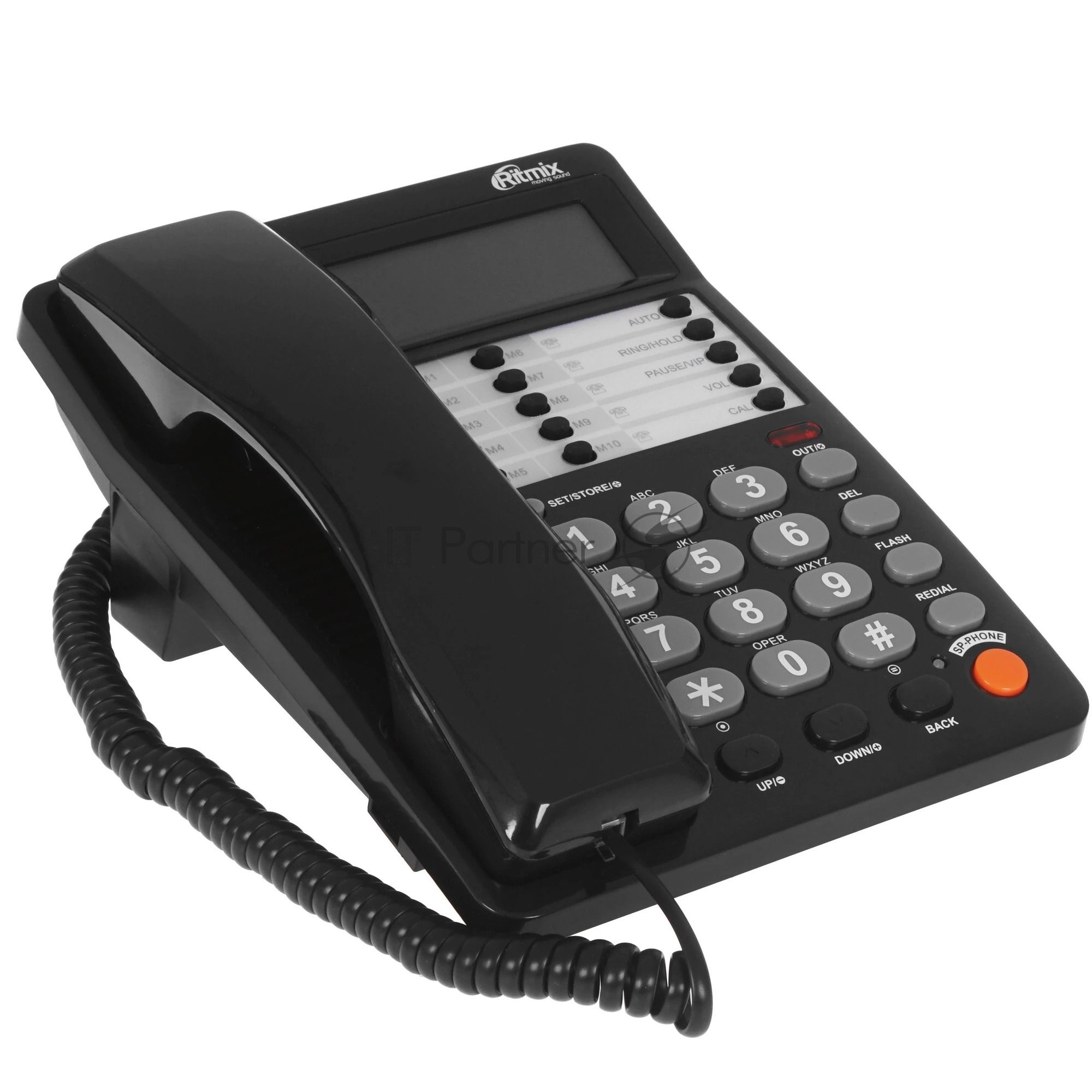 Телефон проводной Ritmix RT-495 черный