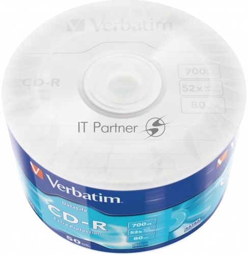 Диск CD-R Verbatim 700 Mb, 52x, Shrink (50), DataLife (50/600)