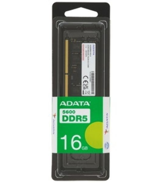 Оперативная память ADATA Premier, DDR5, 16GB (1x16GB), 5600 MHz, CL46, без радиатора, черный, SO-DIMM