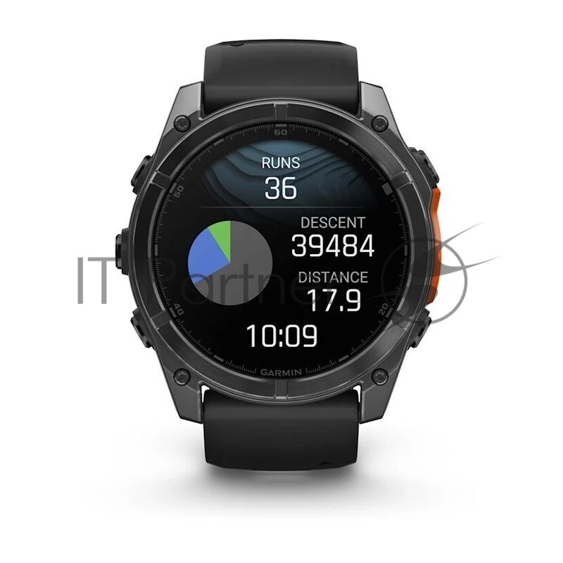 Смарт-часы Garmin Fenix 8 AMOLED серый, черный 51мм