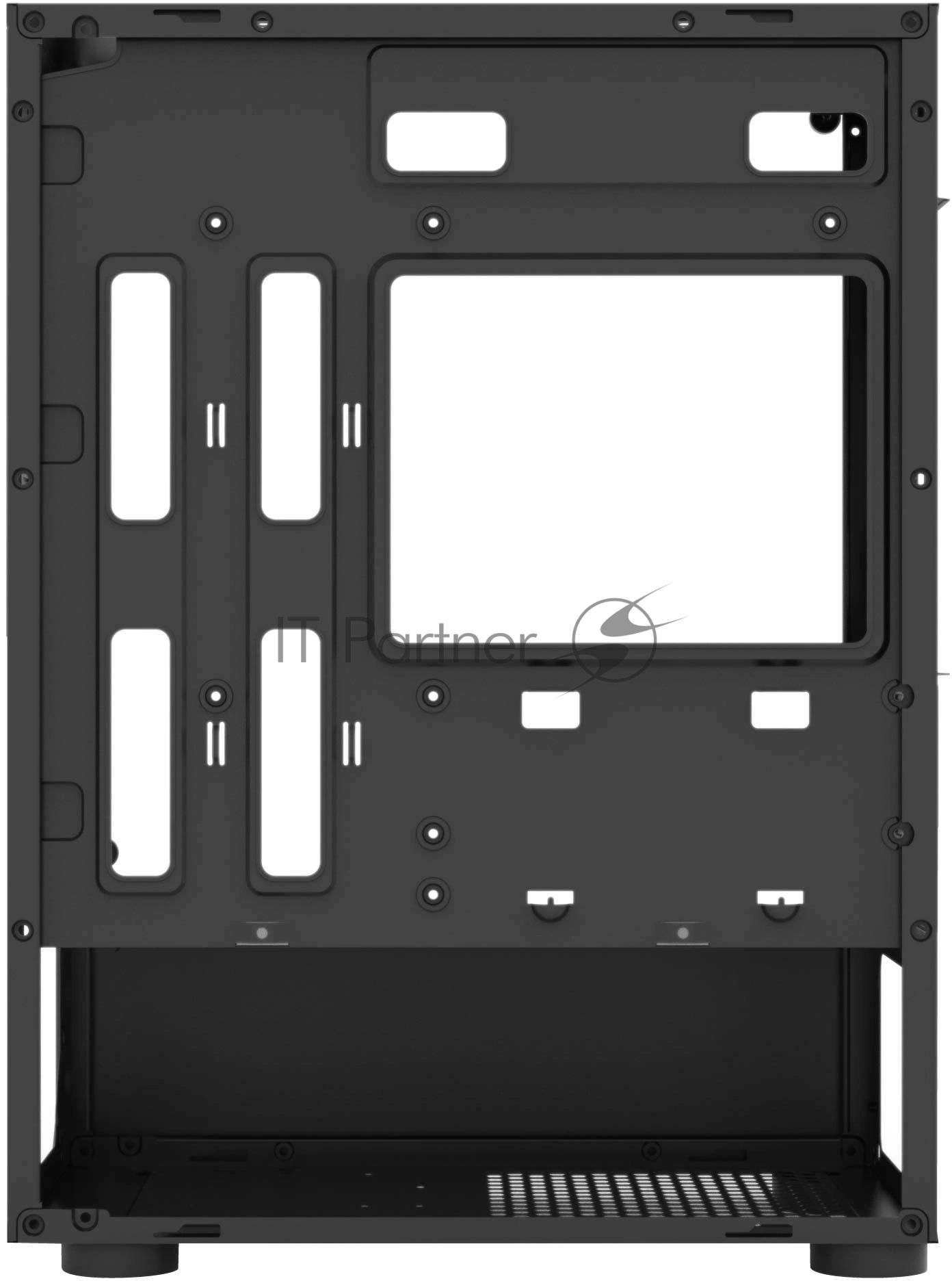 Компьютерный корпус Bloody BD-CC102F черный без БП mATX 2x120мм 2xUSB 2.0 1xUSB 3.0 audio bott PSU