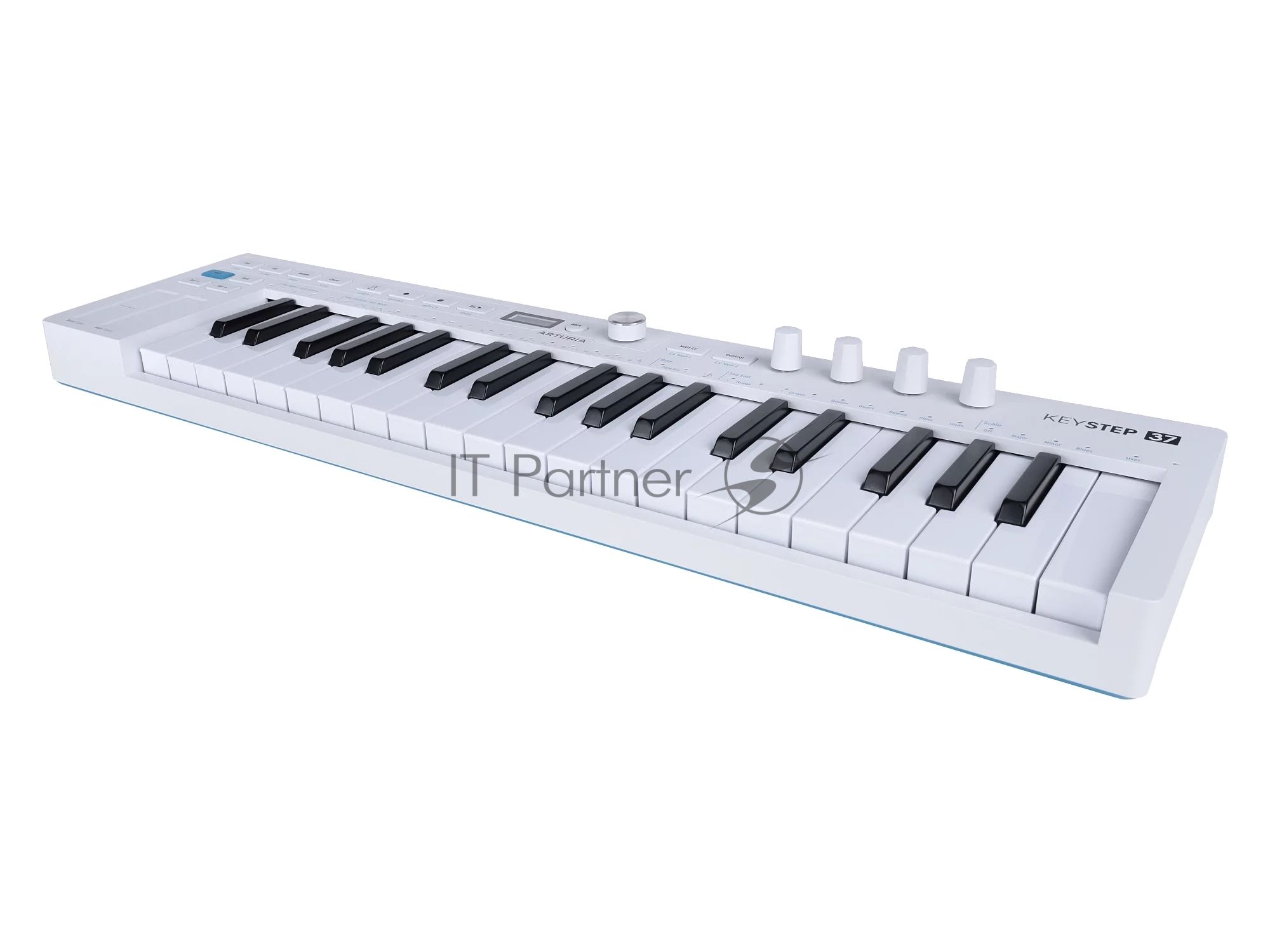 Клавиатура MIDI Arturia KeyStep 37 MK2 37 клавиш с чувствительностью к силе нажатия и послекасанием, OLED-экран, секвенсор, арпеджиатор, 4х 3,5-мм CV-Out, MIDI-In/Out, Sync I/O, вход для педали сустейна/экспрессии (TRS), Type-C