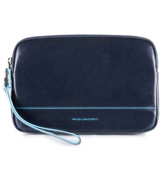 Клатч Piquadro Blue Square AC3944B2/BLU2 темно-синий натур.кожа