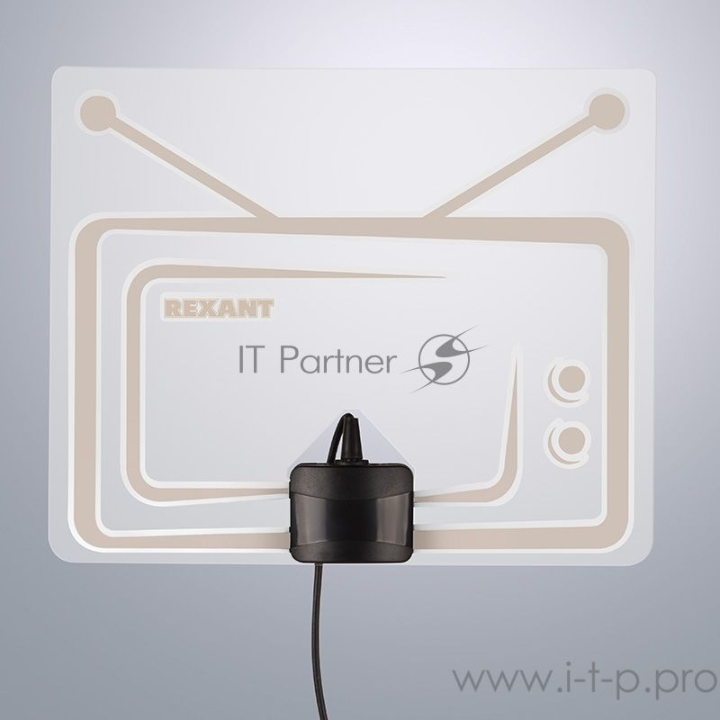 Антенна комнатная Rexant "Активная" с USB питанием, для цифрового телевидения DVB-T2, Ag-719