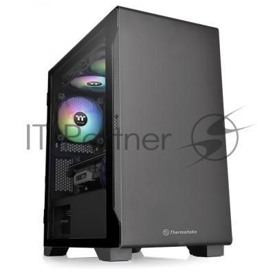 Компьютерный корпус S100 TG CA-1Q9-00S1WN-00 Black/Win/SPCC/Tempered Glass*1/120мм Standard Fan*1