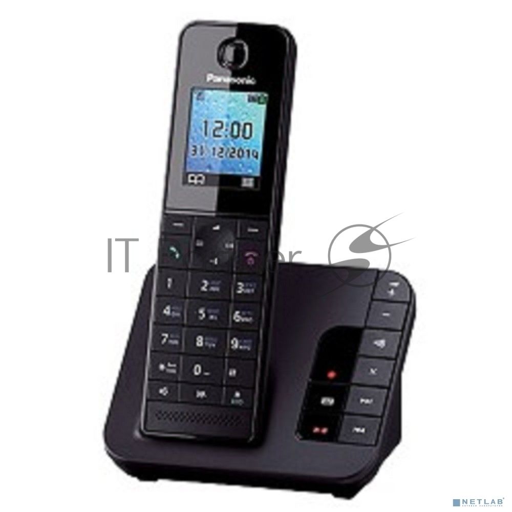 Телефон беспроводной (DECT) Panasonic KX-TGH220RUB черный АОН, Caller ID, "Радионяня"