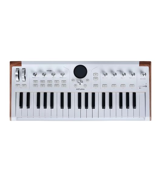 Сценическая клавиатура 230721 Arturia AstroLab 37 White Astrolab White 37 клавиш, полувзвешенная механика, 10 звуковых движков, вокодер, 10 кнопок пресетов, 4 макрорегулятора, MIDI-вход, USB-C и USB-A; аудио Bluetooth; WiFi, цвет белый