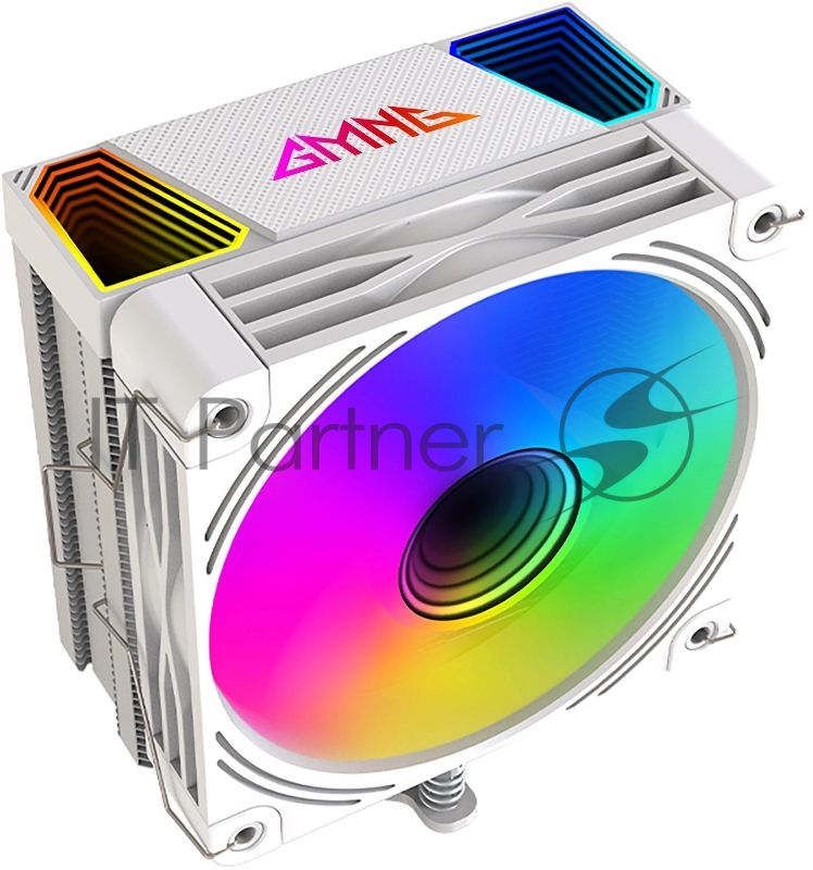 Кулер GMNG GG-CPC220-ARGB2 ARGB белый 120мм алюминий+медь 1600rpm 26db 4-pin 220W 154мм