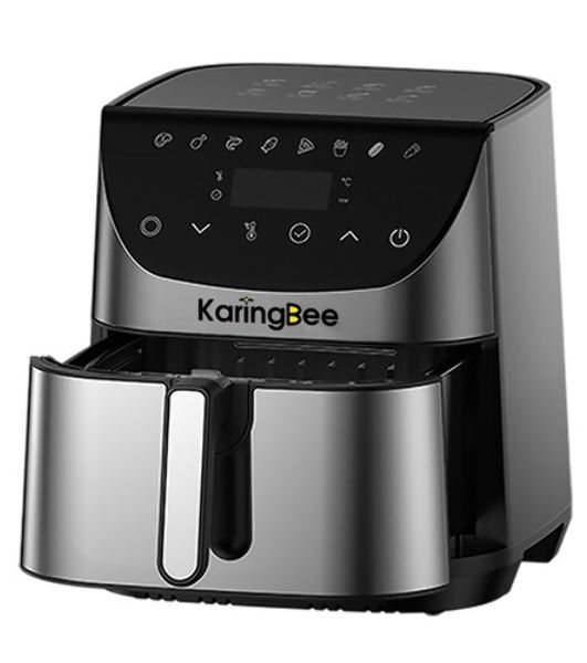 Аэрогриль KaringBee SZ-A807 серебристый, 2000 Вт, 7 л, сенсор, 8 программ