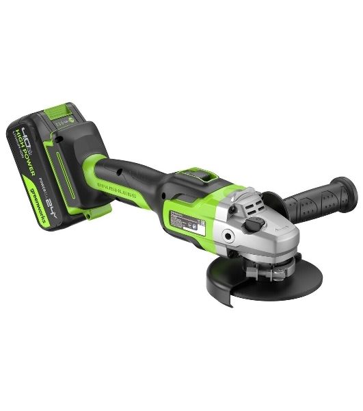 Углошлифовальная машина Greenworks GD24AG 754Вт 10500об/мин рез.шпин.:M14 d=125мм (3200207CUB)