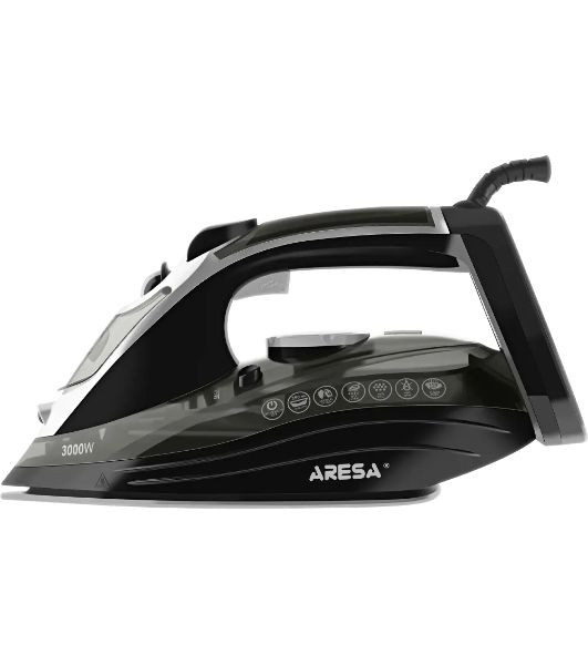 Утюг Aresa AR-3129 черный, 3150 Вт, 50 г/мин, 150 г/мин, 350 мл