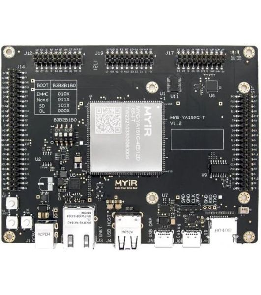 Плата разработки Myir MYD-YA151C-4E512D-65-I-T MYC-YA15XC-T CPU Module as Controller Board, ST STM32MP1 MPU based on 650MHz Single or Dual Arm Cortex-A7 and 209MHz Cortex-M4 Cores,256MB/512MB DDR3L, 256MB Nand Flash/4Gb eMMC, 32KB EEPROM, Power Management