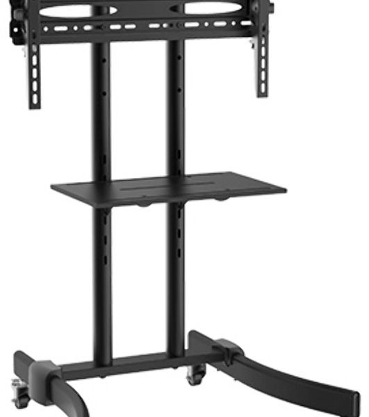 Стойка для телевизора Cactus CS-ST1030BK черный 37"-70" макс.50кг напольный мобильный