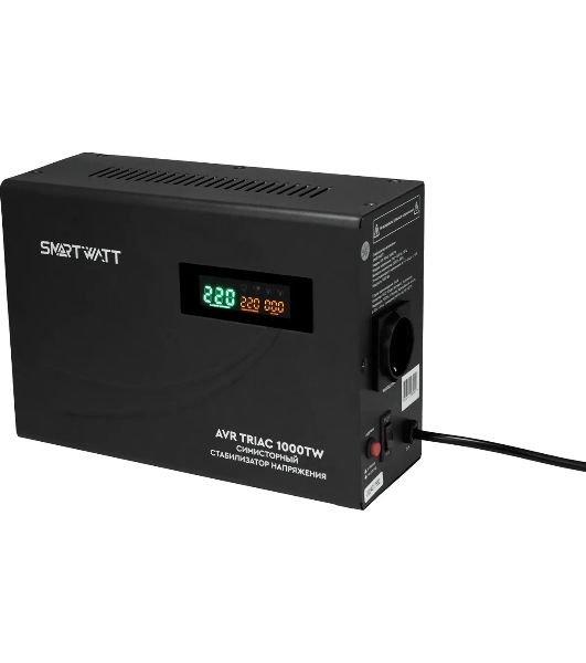 Стабилизатор напряжения Smartwatt AVR Triac 1000TW 1000ВА черный