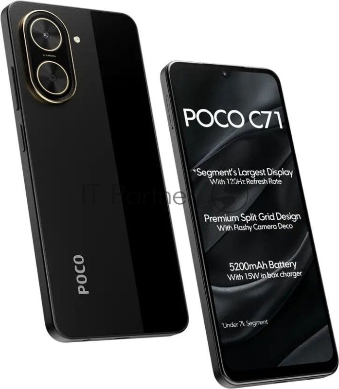 Смартфон POCO C71 RU 3/64Gb черный