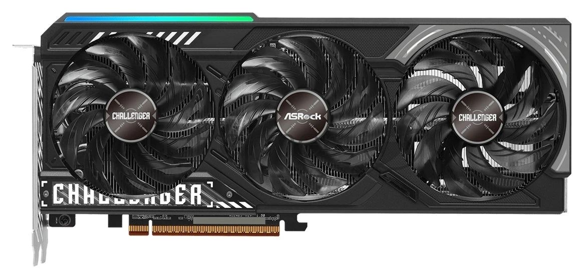 Видеокарта ASRock AMD Radeon RX 9070 Challenger, 16 GB GDDR6, 256 bit, 3xDisplayPort, HDMI, GPU 2070 MHz
