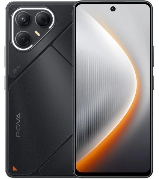 Смартфон Tecno Pova 7 5G LJ7, 8/128Gb, черный