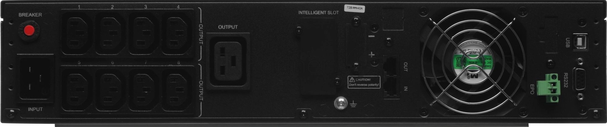 Источник бесперебойного питания Ippon Pacific II 3000 / 3000 ВА / 2700 Вт / 8 x IEC 320 C13, 1 x IEC 320 С19