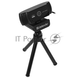 Веб-камера Defender G-lens 2591 2560x1440, 30 кадр/с, USB, микрофон, крепление на мониторе