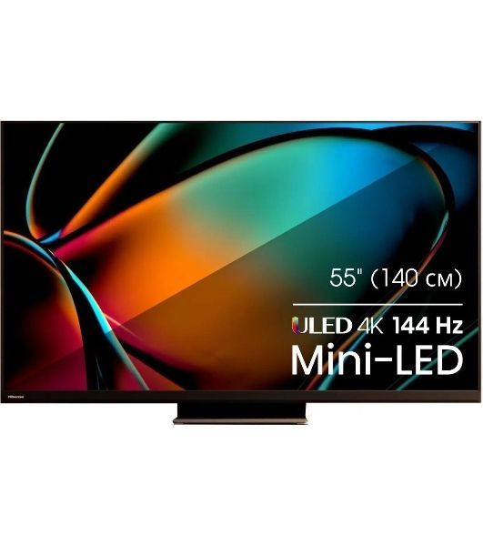 Телевизор Hisense 55" 55U8KQ черный Mini-Led UHD 120Hz Smart TV
