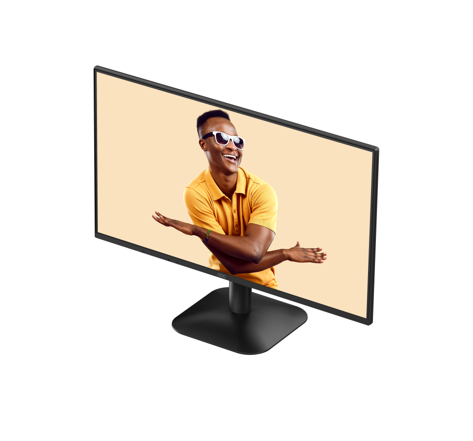 Монитор 23.8" AOC 24B31H IPS 1920x1080, 120 Гц, 4 мс (1 мс MPRT), 16:9, 300 кд/м², VGA, HDMI 1.4, 3.5 Jack, динамики (2x2 Вт), HDR10, Adaptive-Sync, черный