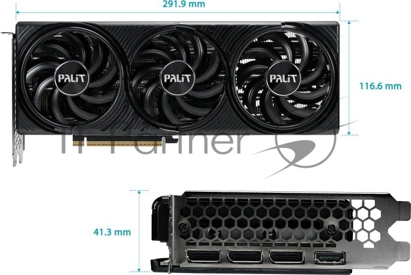 Видеокарта Palit GeForce RTX 5070 INFINITY 3 OC, 12 GB GDDR7, 192 bit, 3xDisplayPort, HDMI, GPU 2325 MHz